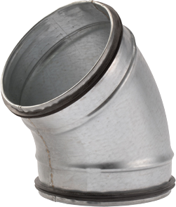 Bocht 45° - met rubber