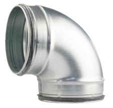 Bocht 90° - met rubber